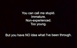 Young Immature Quotes Credited