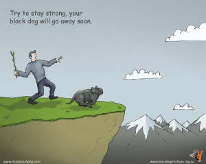 Black Dog Institute Ecard - Try to stay strong - your black dog will ...