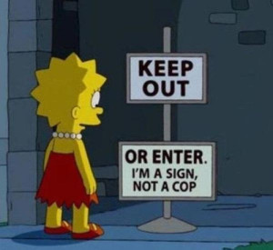 ... on The Simpsons Funny signs from The Simpsons Funny: Simpsons Morphs