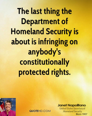 ... is about is infringing on anybody's constitutionally protected rights