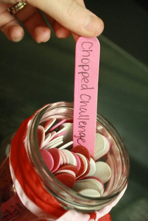 Date-In-A-Jar idea :) you can do different color sticks too!