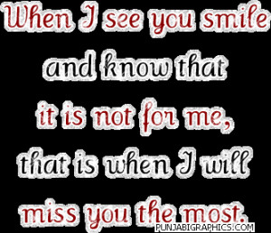 Sad Quote: When I See Your Smile…