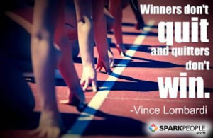 Motivational Quote - Winners don't quit and quitters don't win.