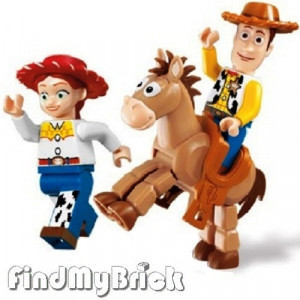 L03 Lego Disney Toy Story Jessie Woody & Bullseye 7597 7594
