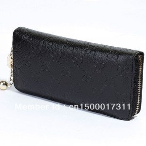 Lady COW GENUINE Leather Handbag Women ZIPPER Wallet Purse Clutch