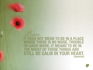 Peace In Your Heart Quote High Resolution Wallpaper, Free download ...
