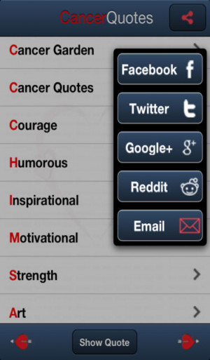 Cancer Quotes - iPhone Mobile Analytics and App Store Data