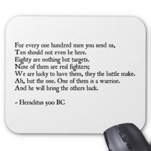 Heraclitus Quote Mouse Pad