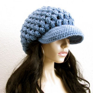 Crochet Hat with Brim