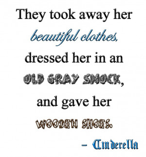 ... quotes from the cinderella fairy tale that s actually in the novel
