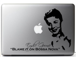 Eydie Gorme Laptop Decal 9 x 6.4 Inches by MyVinylStory on Etsy, $7.99
