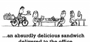 Happiness is an absurdly delicious sandwich