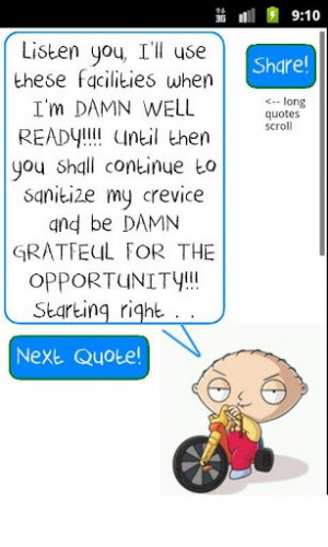 View bigger - Stewie Griffin Quotes Free for Android screenshot