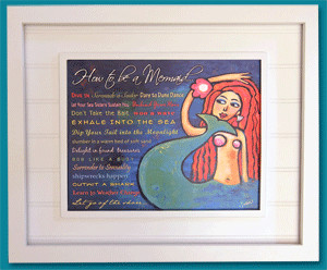 Susan's oil paintings. These colorful mermaids and their sayings will ...