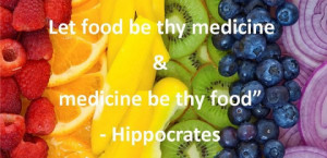 be thy medicine and medicine be thy food.” -- Hippocrates, father ...
