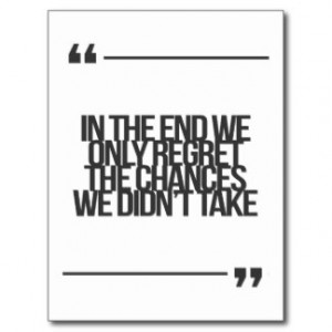 Inspirational and motivational quote postcard