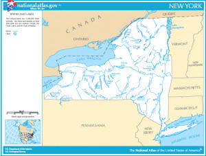 Download New York State Geographical Map