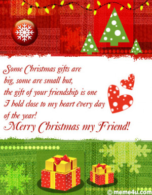 ... friendship, christmas greeting for friend, christmas ecard for friend