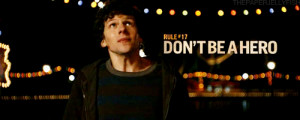 ... quote woody harrelson hero jesse eisenberg zombieland animated GIF