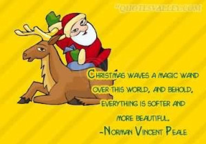 Christmas Waves A Magic Wand Over This World And Behold Everything