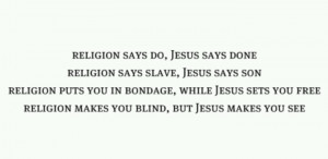 Bethke quote: Jesus vs Religion