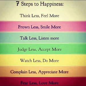 Seven Steps To Happiness