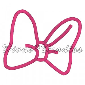 Minnie Mouse Bow Template