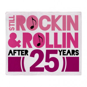 ... > 25 Years Living Room > 25th Anniversary Funny Gift Throw Blanket