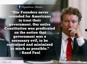 fathers never intended for americans to trust their government ...