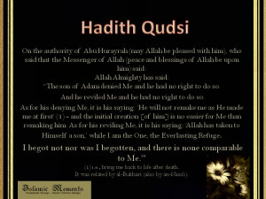 beautiful Hadith Qudsi