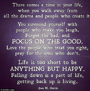 Inspiring: The Latina diva shared a quote by Jose N. Harris on Tuesday ...