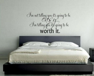 not telling you it's going to be easy.. Notebook Quote Wall Decal ...