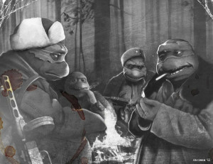 black and white soldiers soviet funny teenage mutant ninja turtles ...