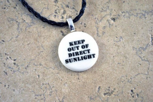 Keep Out of Direct Sunlight Funny Quote by NeuronsNotIncluded, $20.00