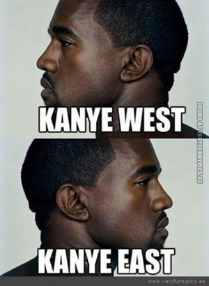 Funny Picture - Kanye west kanye east