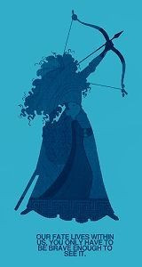 ... The Chance To Change Your Fate Disney Brave / Merida Inspired Print