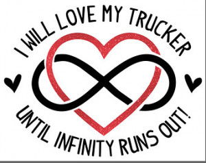 will Love My Trucker Infinity in heart Trucker T-Shirt Hoodie ...
