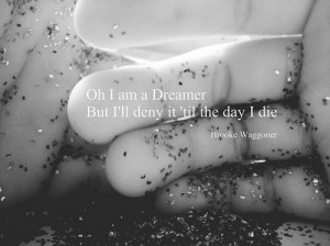 black and white, dream, dreamer, hand, photography, quote, reflection ...