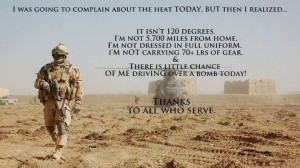 Thanks to those who serve