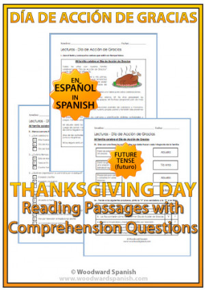 Thanksgiving Reading in Spanish – Día de Acción de Gracias