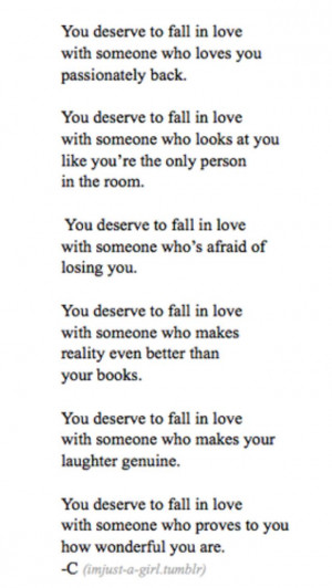 Beautiful quote about falling in love.