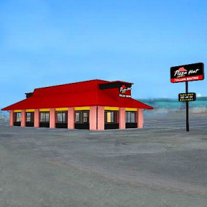model3d fast food pizza hut
