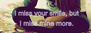 Click to view miss your smile but facebook cover