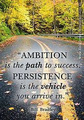 Ambition is the path to success