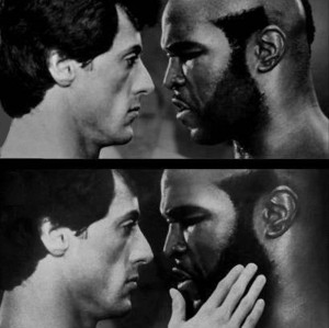 funny pictures, rocky balboa and mr t
