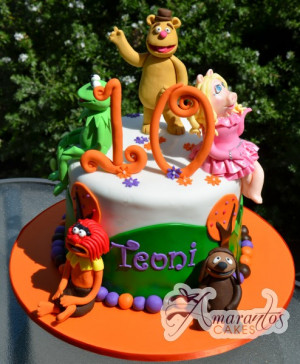 Two tier With Muppets Cake- NC437