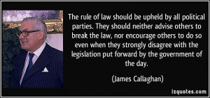 The rule of law should be upheld by all political parties. They should ...