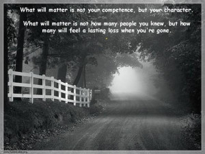 Character comes first before competence. Yes. #quotes