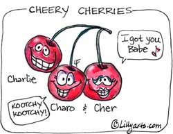 cartoon cherries free art clips to download with cute funny sayings