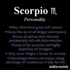 Scorpio Personality More